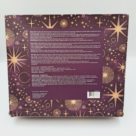 Bath & Body Beauty Vanilla Pamper Kit Lotion, Bath Salt, Body Soufflé, Headband - Picture 4 of 5